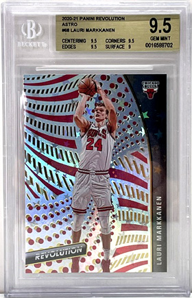 2020-21 Panini Revolution Astro BECKETT GEM MINT 9.5 #68 Lauri Markkanen Chicago Bulls