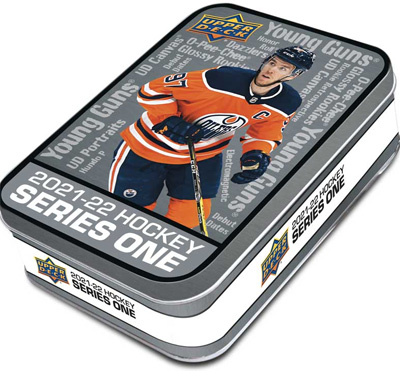 2021-22 Upper Deck Hockey Series 1 TIN BOX Laatikko