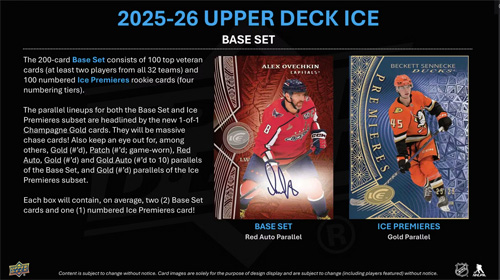 2025-26 Upper Deck Ice Hockey Hobby Laatikko (UUTUUS) - Image 3