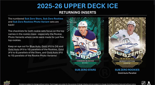 2025-26 Upper Deck Ice Hockey Hobby Laatikko (UUTUUS) - Image 5