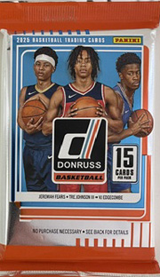 2025-26 Panini Donruss Basketball 15-Card Pussi (UUTUUS)