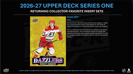 2026-27 Upper Deck Hockey Series 1 TIN BOX Laatikko (UUTUUS) - Image 4