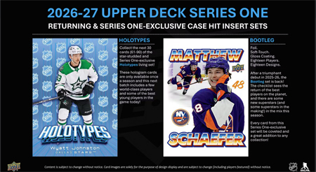 2026-27 Upper Deck Hockey Series 1 TIN BOX Laatikko (UUTUUS) - Image 5