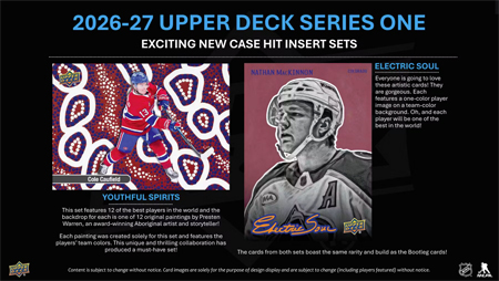 2026-27 Upper Deck Hockey Series 1 TIN BOX Laatikko (UUTUUS) - Image 6