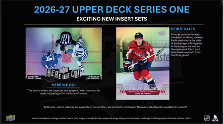 2026-27 Upper Deck Hockey Series 1 TIN BOX Laatikko (UUTUUS) - Image 8