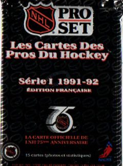 1991-92 Pro Set FRENCH Hockey Series 1 Pussi