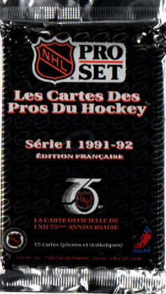 1991-92 Pro Set FRENCH Hockey Series 1 Pussi